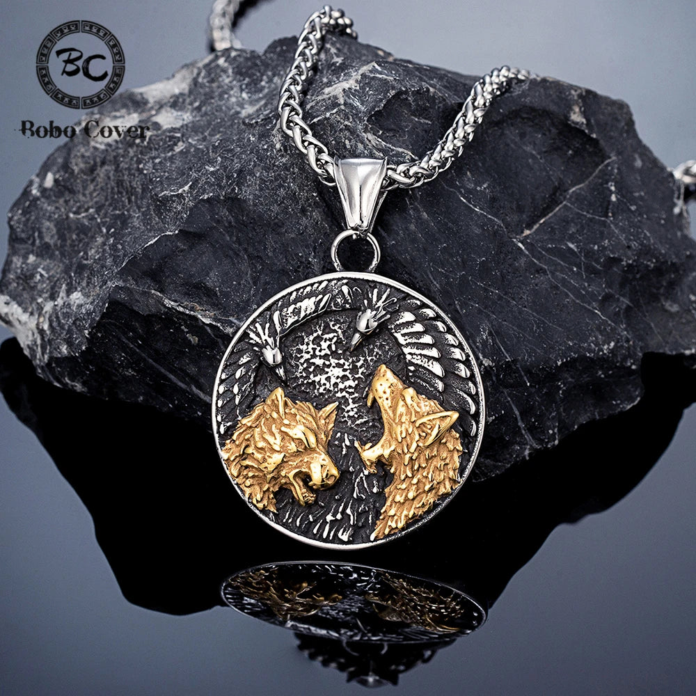 PENDRA Wolf Vintage Viking Necklace