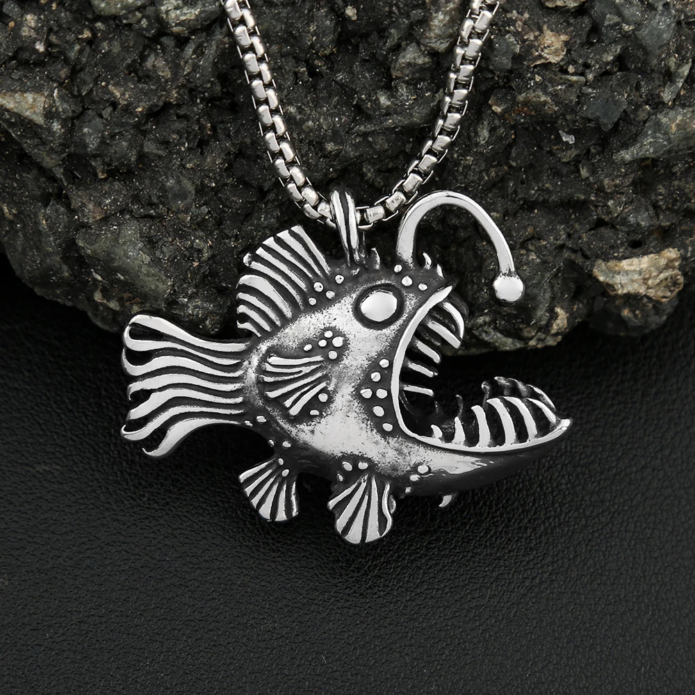 PENDRA Lanternfish 316L Stainless Steel Fish Pendant