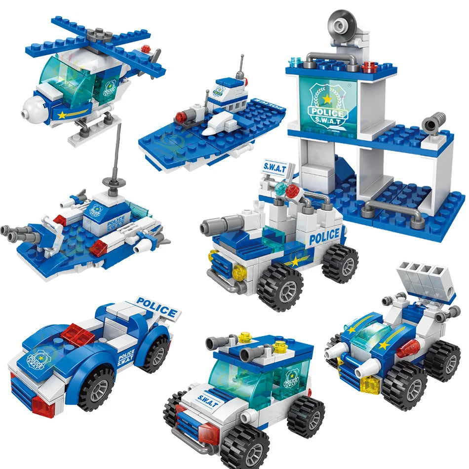 PENDRA 8in1 Police Command Building Set
