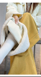 PENDRA Corduroy Splicing Lamb Pants