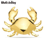 PENDRA Coastal Crab Stainless Steel Brooch