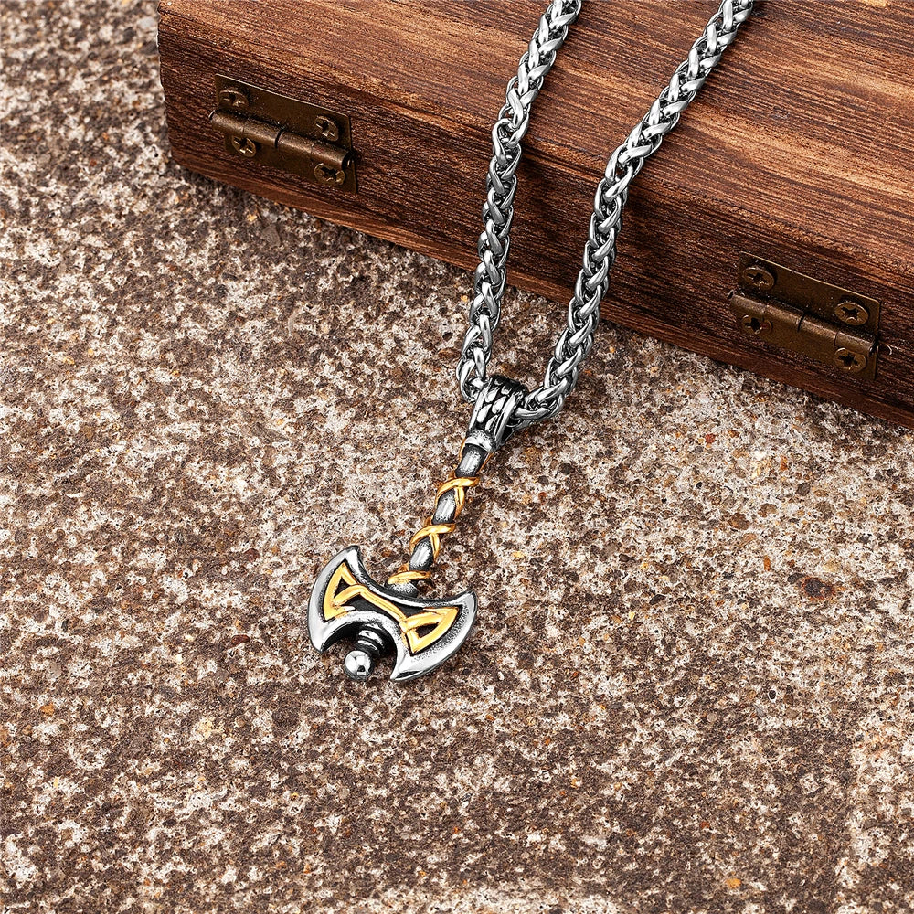 PENDRA Rune Gold Pendant Necklace