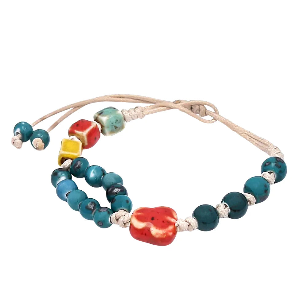 PENDRA Ceramica Vintage Ethnic Handmade Ceramic Bracelet