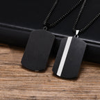 PENDRA Dog Square Dog Tag Necklace