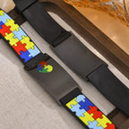 Personalized Autism Bracelet for Little Boy Girl ,Engraved Medical Alert ID Adjustable Silicon Bracelet,Aspergers Gift