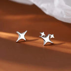 PENDRA Silver Gold Stamp Earrings
