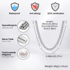PENDRA Pearl Cuban Chain Necklace