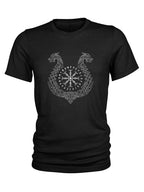Valhalla Awaits Viking T-shirt Norse Mythology T-shirt Summer Outdoor Casual Men's T-shirt Street Fashion Men's Short Sleeve Top