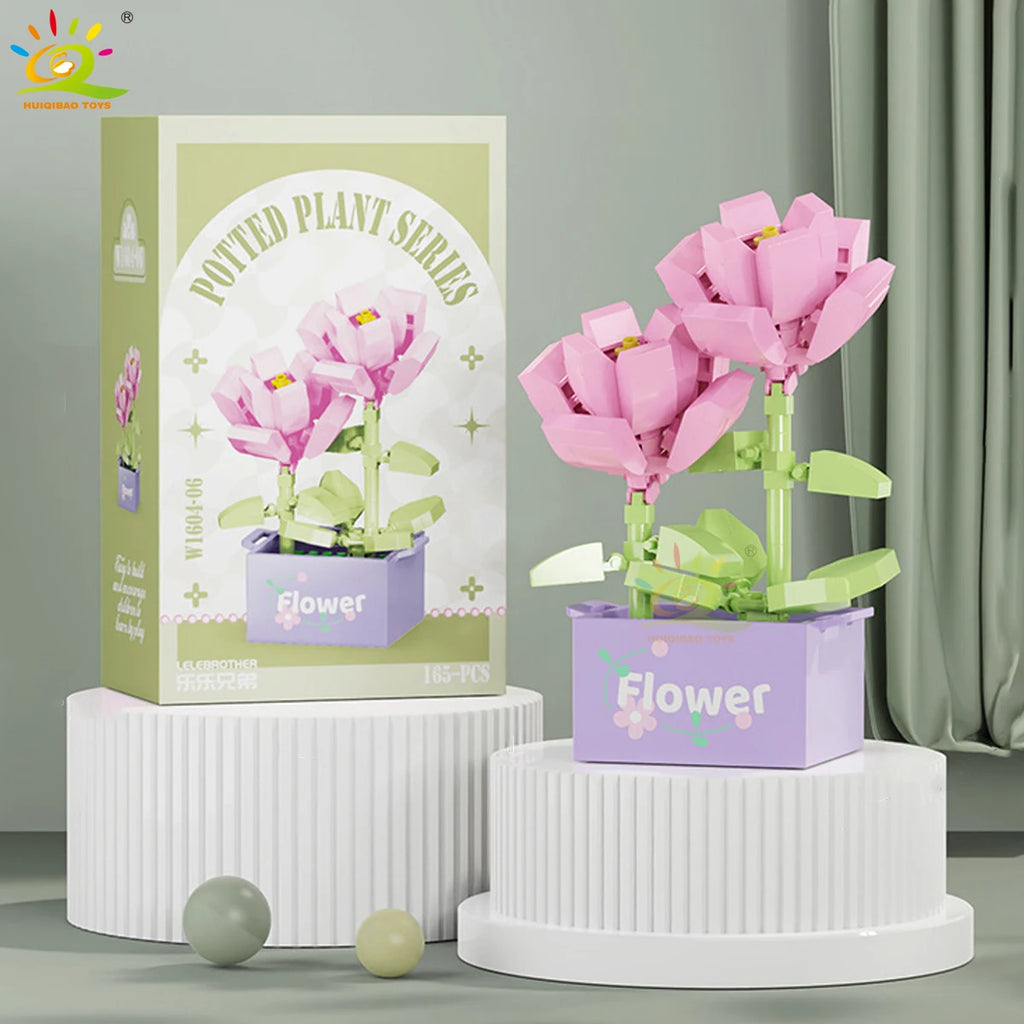 PENDRA Succulent Potted Floral Building Set