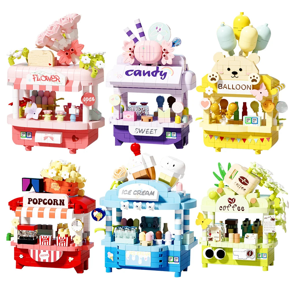 PENDRA Cute Dessert Micro Building Set