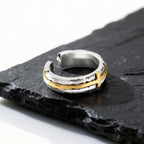 Retro Cross Ring For Men Boys,Punk Gothic Adjustable Bend Metal Ring,Hiphop Jewelry Gift