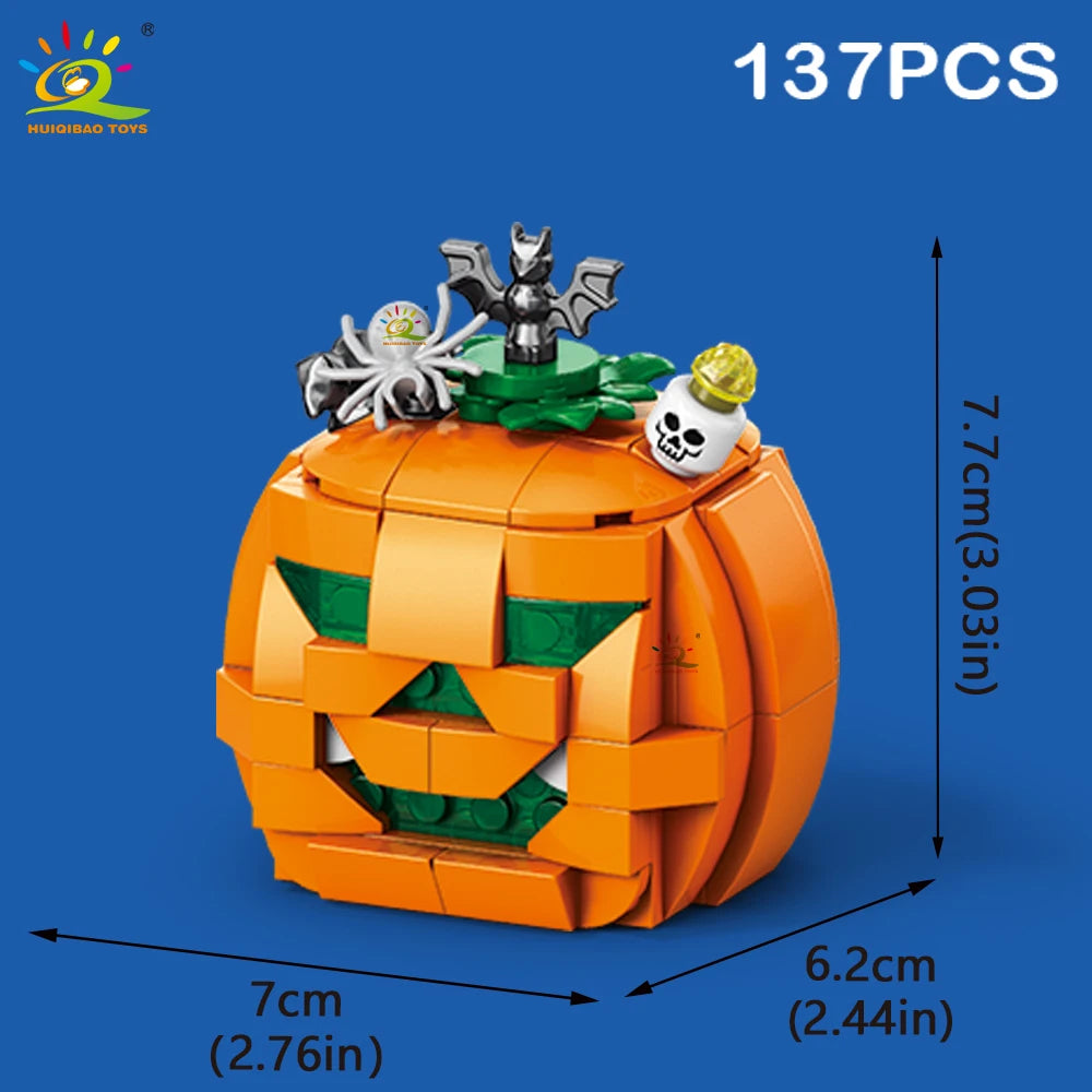 PENDRA Pumpkin Ghost House Building Set