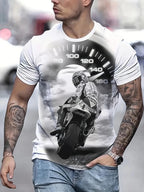PENDRA Printed Sports Motorcycle T-Shirt