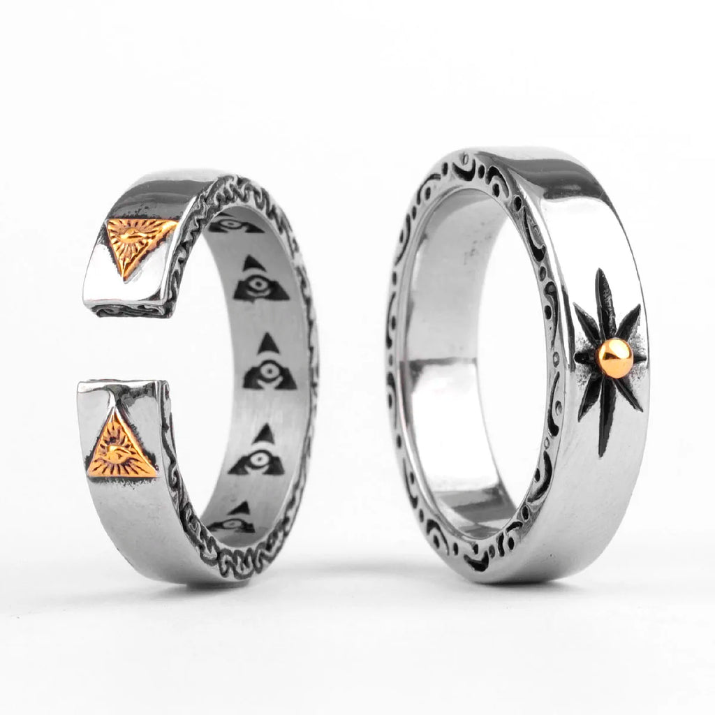 PENDRA Freemason Masonic Boyfriend Steel Ring