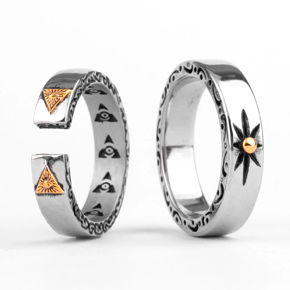 PENDRA Freemason Masonic Boyfriend Steel Ring