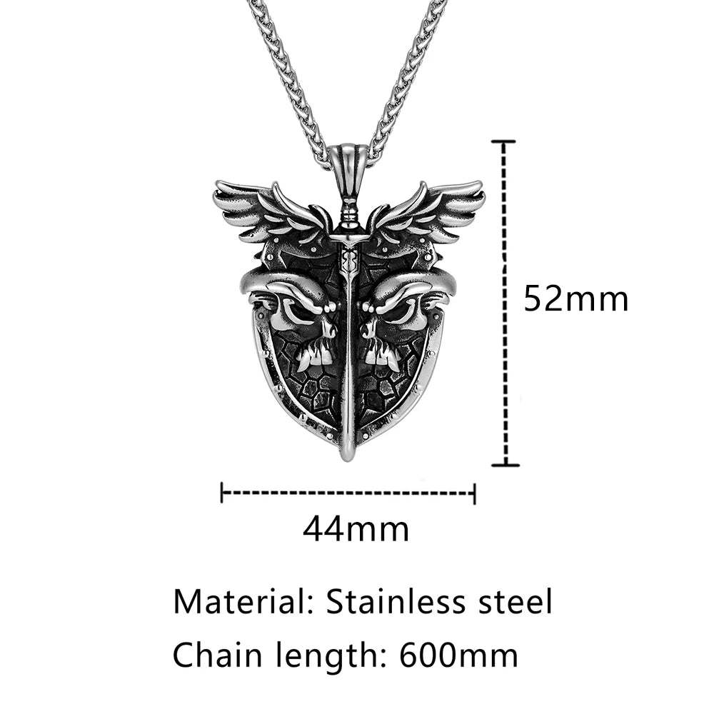 PENDRA Wing Norse Steel Necklace