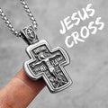 PENDRA Religion Jesus Cross Steel Necklace