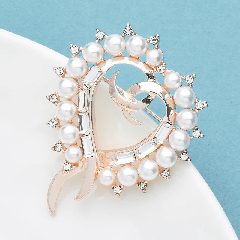 PENDRA Celestine3 Crystal Brooch