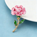 PENDRA Birthflower Enamel Birthday Flower Brooch
