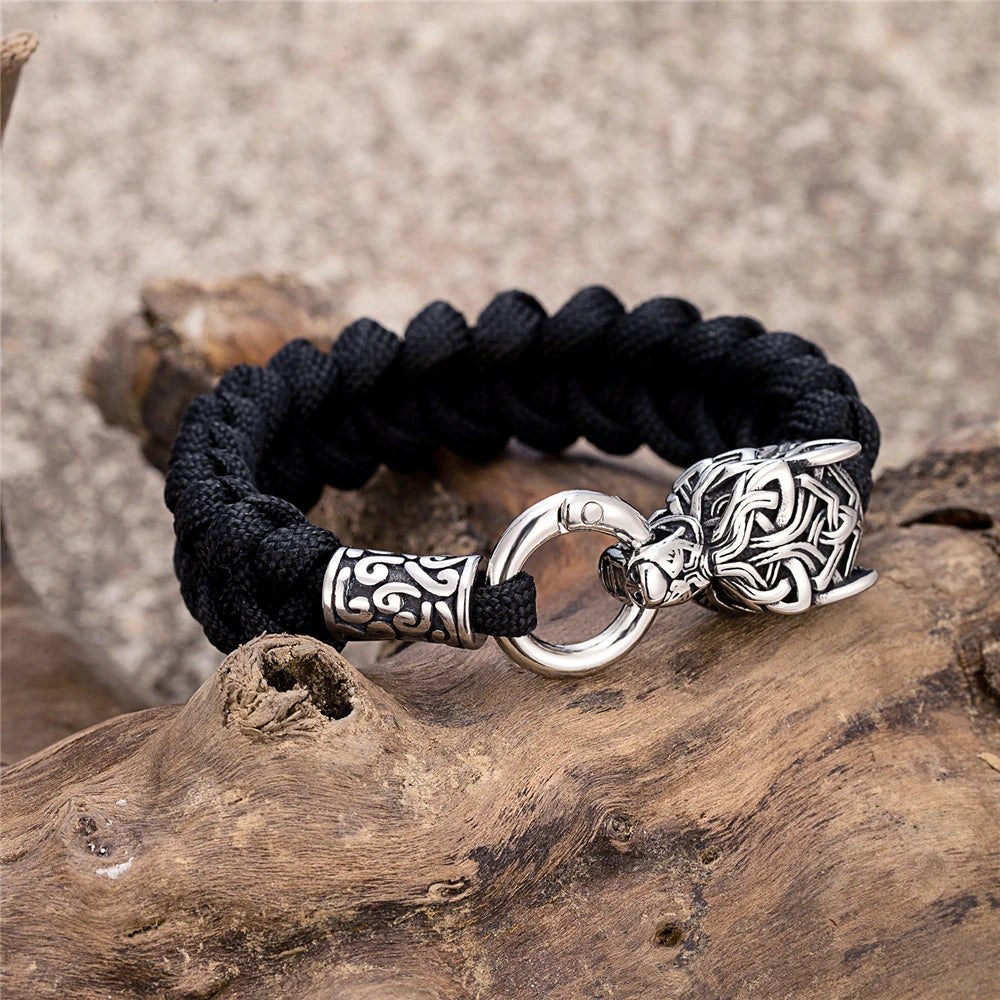 PENDRA Celtic Knot Rune Steel Bracelet