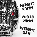PENDRA Chinese Dragon Animal Steel Ring