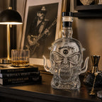Motörhead Band Skull Glass Decanter Sticker Surface Whiskey Bottle Rock Style Bar Home Decor Collectible Gift