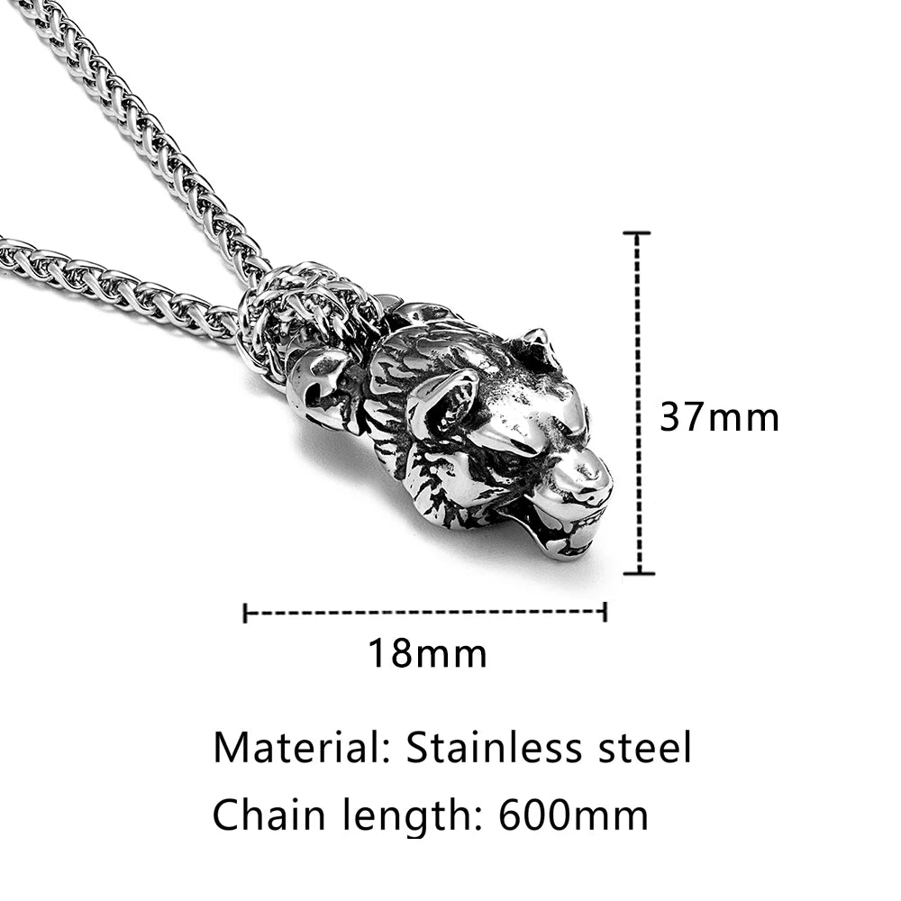 PENDRA Wolf Vintage Celtic Necklace