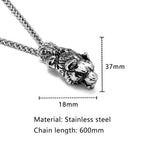 PENDRA Wolf Vintage Celtic Necklace