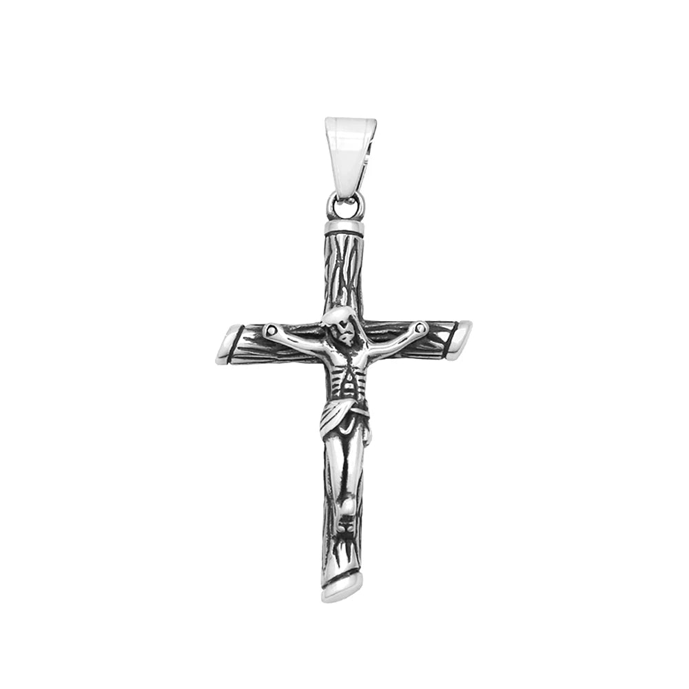 PENDRA Jesuscross 316L Stainless Steel Cross Necklace