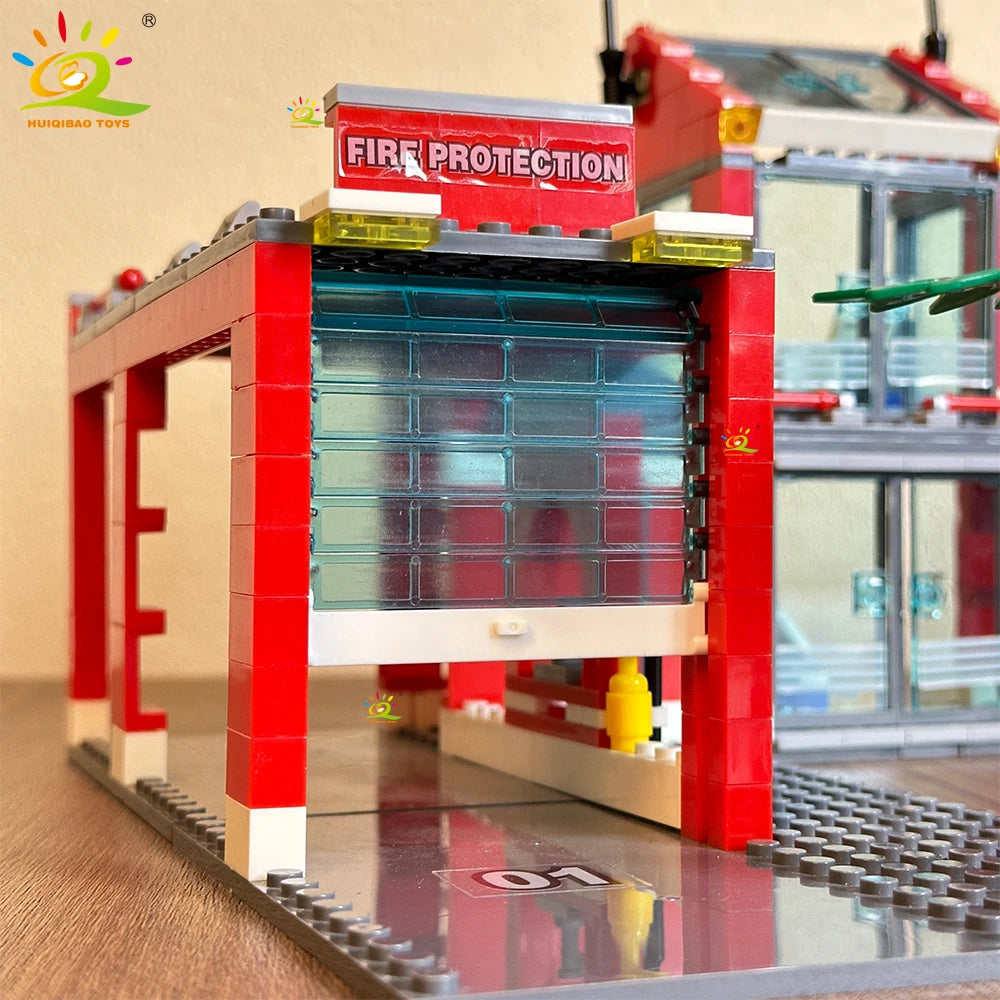 PENDRA Fire Station Helicopter Building Set
