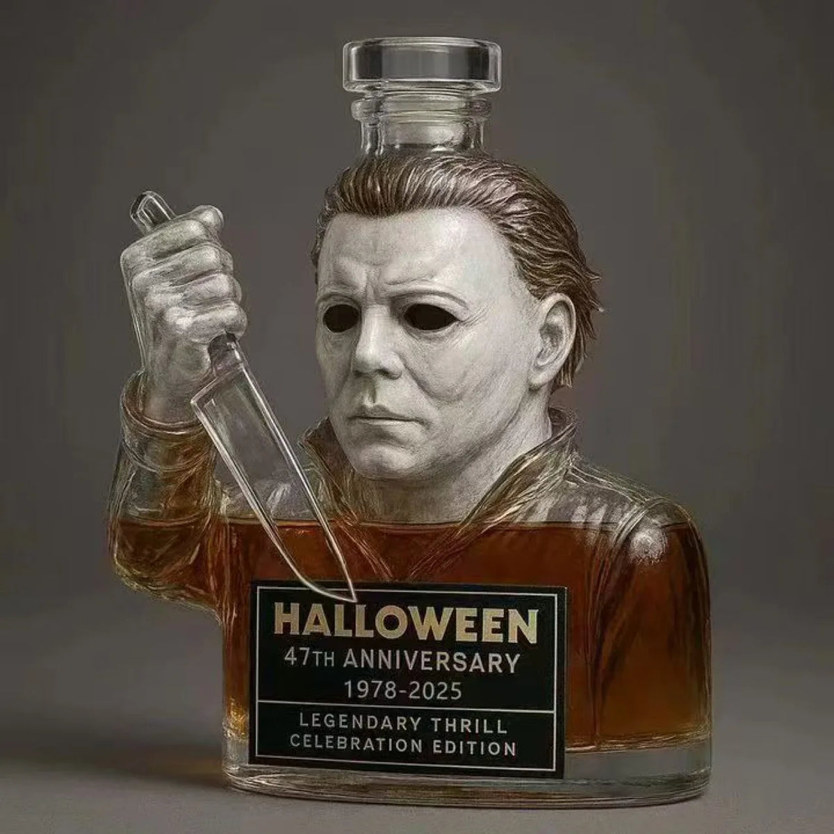 PENDRA Halloween Horror 47th-Anniversary Glass Whiskey Decanter