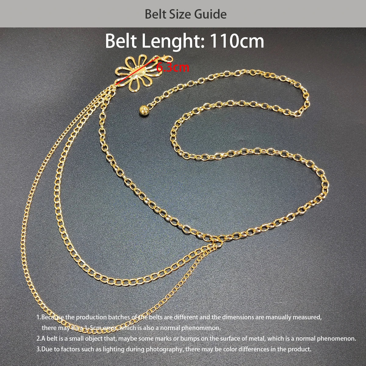 Retro Versatile Ethnic Style Metal Bohemian Waist Chain Belt For Women Fashion Sweater Chain Waist Seal Body Decor Accessories