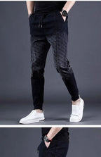 Gradual Change Color 2025 Tied Jeans Men's Summer New Loose Ruffian Handsome Small Feet Pants Trendy Brand Harlan Casual Pants