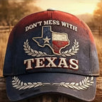 PENDRA Mess Texas Gradient State Map Laurel Wreath Baseball Cap