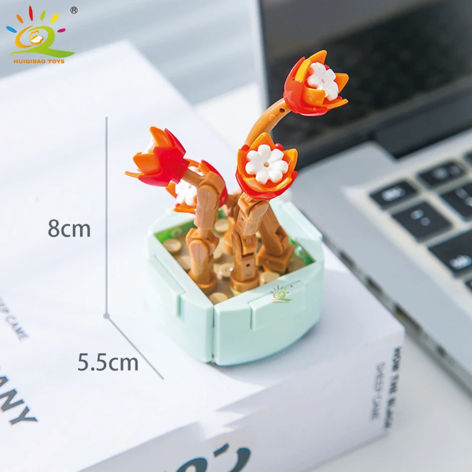PENDRA Succulent Potted Floral Building Set