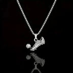 PENDRA Footballer Stainless Steel Football Shoe Pendant