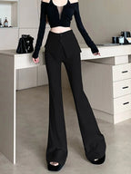 PENDRA Waist Micro Flare Fake Pants