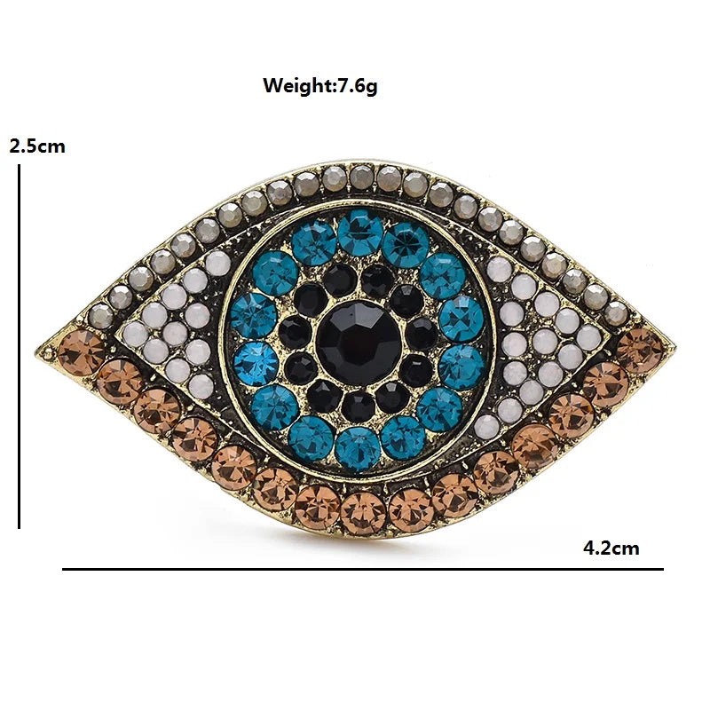 PENDRA Charming Eye 2-color Brooch