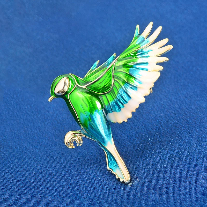 PENDRA Lovely Hummingbird Brooch