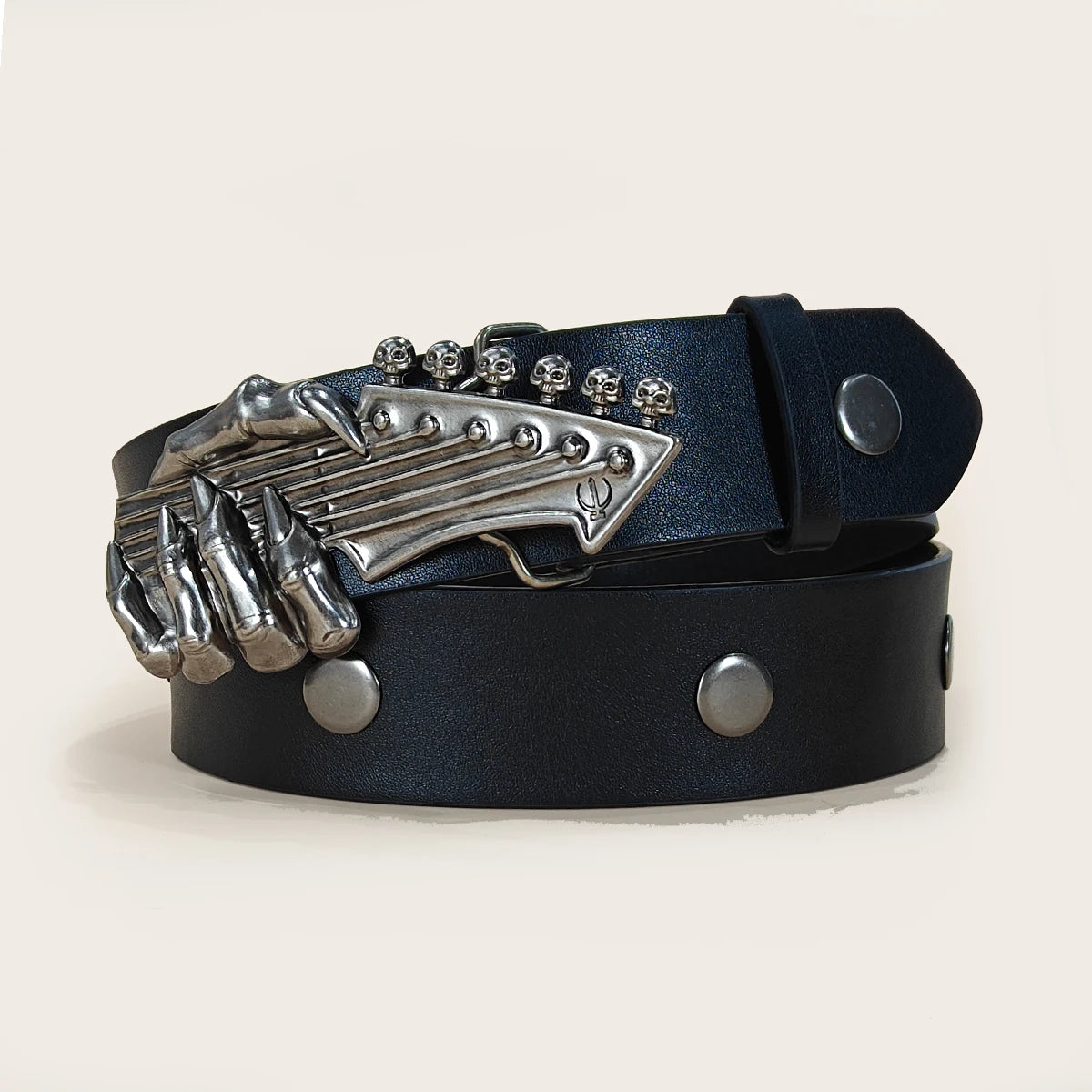 Punk Spider Belt for Men Women, Y2K Gothic Round Rivet Studded Belt, Hip Hop Streetwear Skull Waist Belt for Jeans Trouser Skirt
