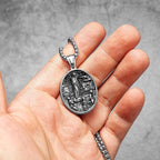 Virgin Mary Stainless Steel Men Necklaces Pendants Chains Women Jewelry New Cool Powerful Amulet Accessories Gifts Wholesale