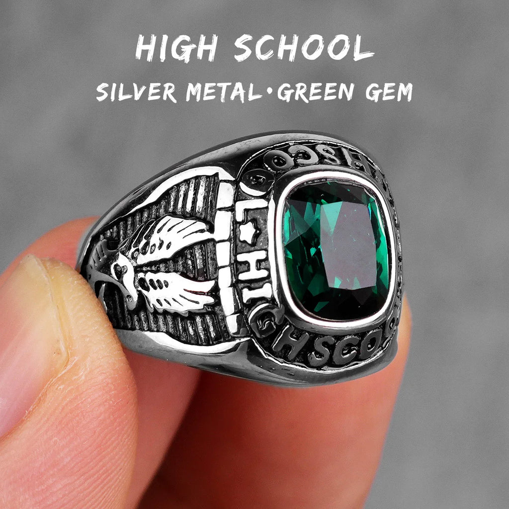 PENDRA Rhinestone Steel Ring