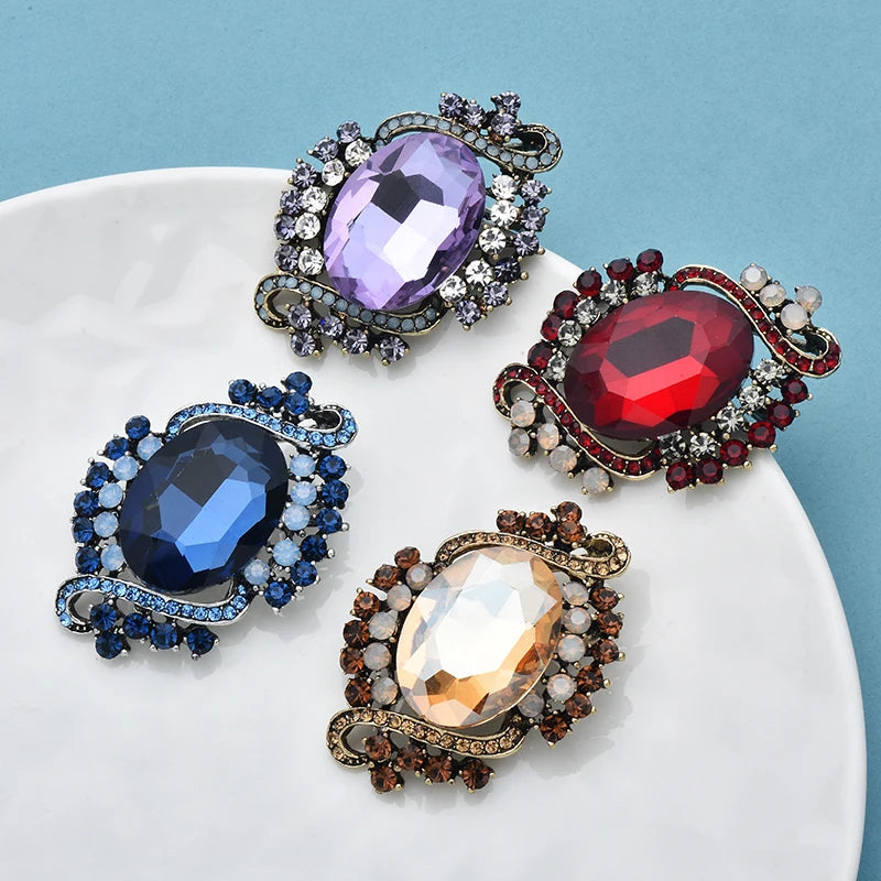 PENDRA Virelle2 Geometric Brooch