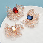 PENDRA Bellara Hollow Crystal Bowknot Brooch