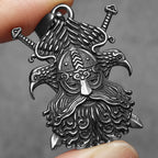 Viking Pirates Crow Men Necklaces Stainless Steel Pendant Chain Women Punk Fashion Jewelry New In Accessories Gifts Wholesale