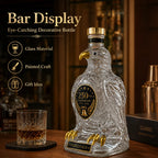 250th Independence Day Eagle Shape Glass Decanter Patriotic Whiskey Liquor Bottle American Anniversary Collectible