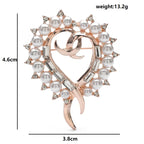 PENDRA Celestine3 Crystal Brooch
