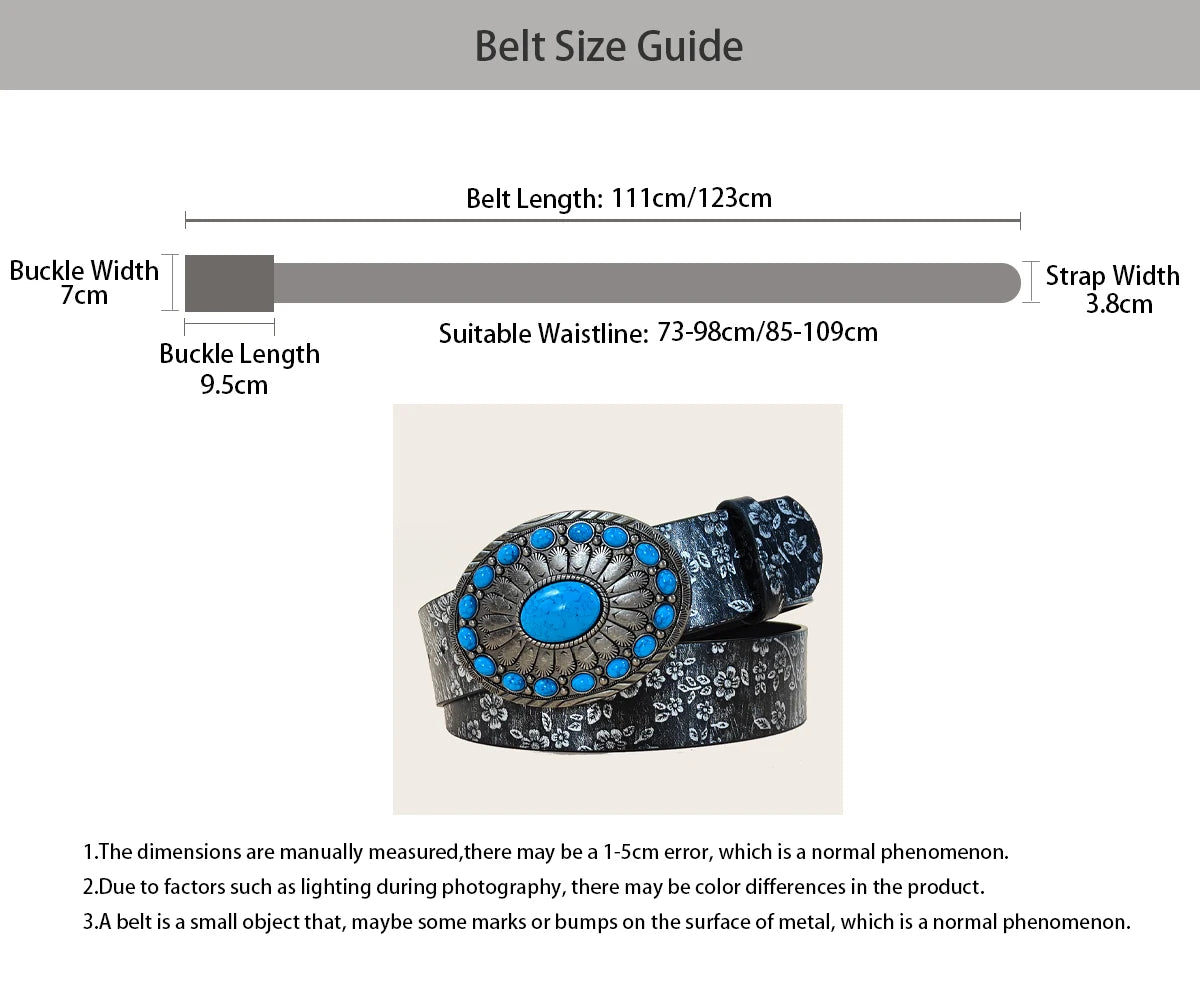 PENDRA Serara Leather Floral Luxury Belt