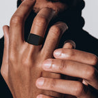 Square Signet Ring for Men Boys,Waterproof Stainless Steel Finger Band Ring,Gothic Punk Rock Jewelry Gifts