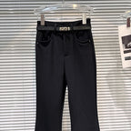 PENDRA Micro Flared Velvet Pants
